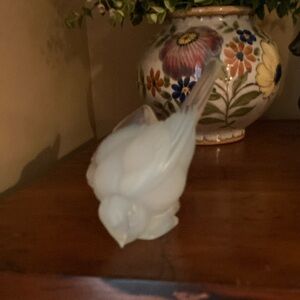 Sabino Art Glass Large Feeding Bird, NEW